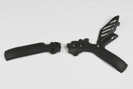 UFO Frame Guards KTM SX SXF 2007 - 2010 EXC EXCF 2008 - 2011, Black