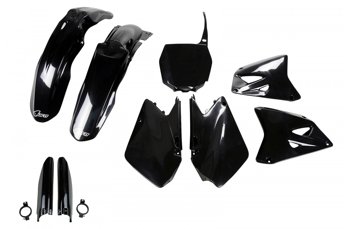 UFO Plastic Kit Suzuki RM 125 RM 250 2001 - 2008, All Black