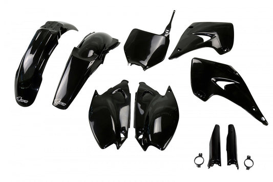 UFO Plastic Kit Kawasaki KX 125 KX 250 2004 - 2008, All Black