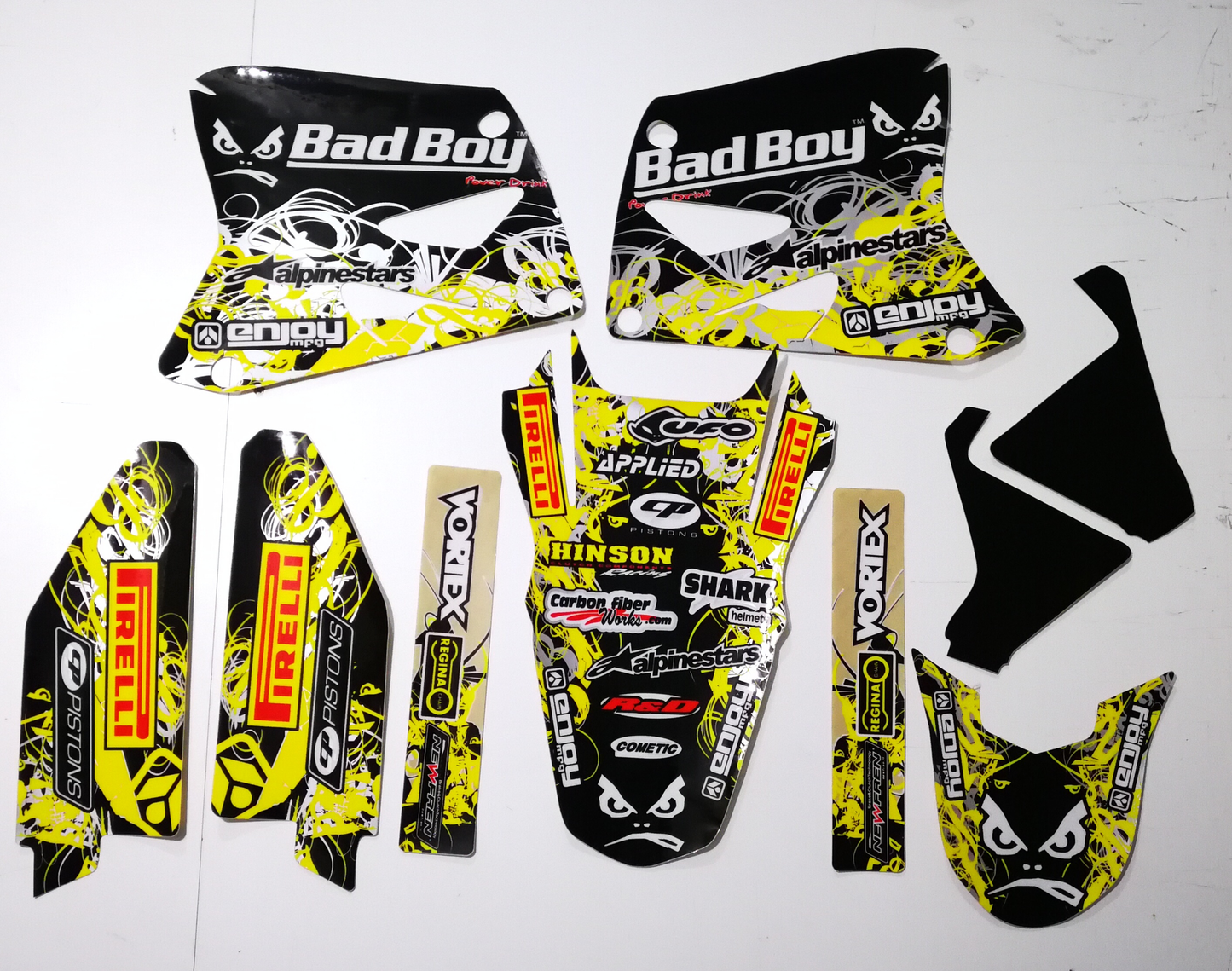 Enjoy Manufacturing Suzuki Graphics Kit RM 125 RM 250 2001 - 2008, Bad Boy