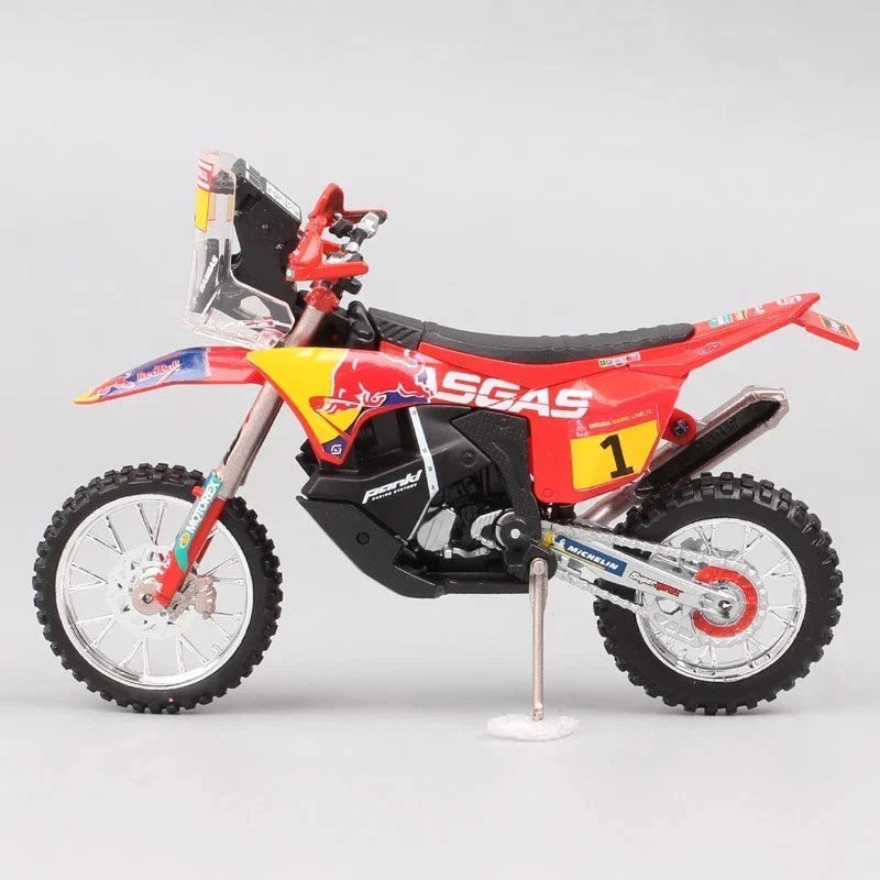 Burago Toy Models 1:18 DAKAR Red Bull Gas Gas RX 450 F
