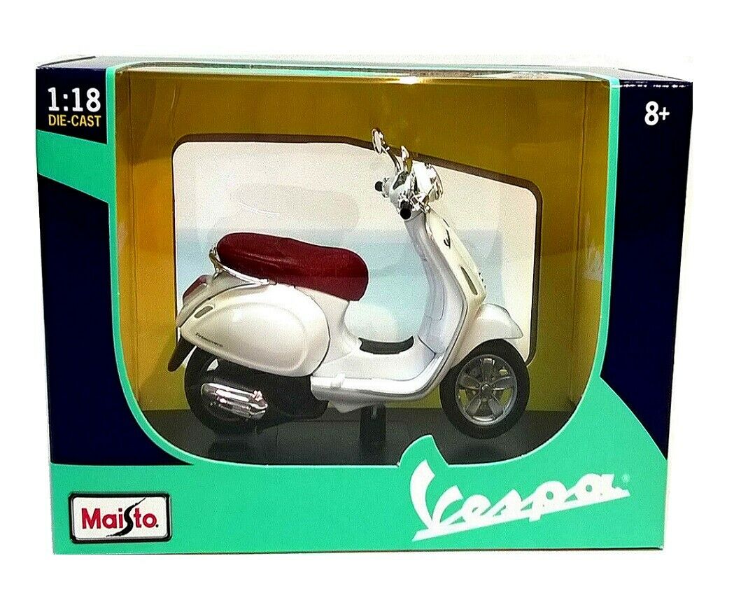 Maisto Toys 1:18 Vespa Primavera 150 White