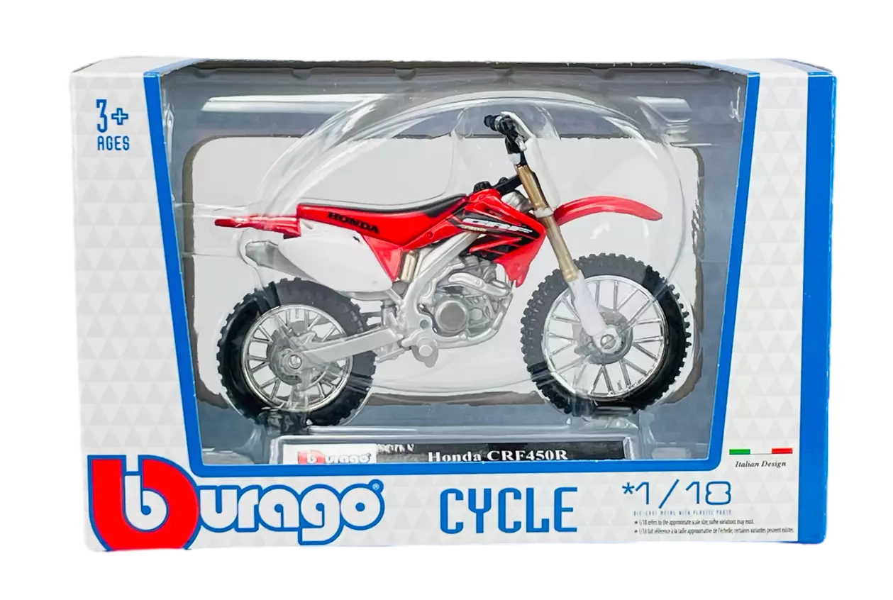 Burago Toy Models 1:18 Honda CRF 450 R Toy Model